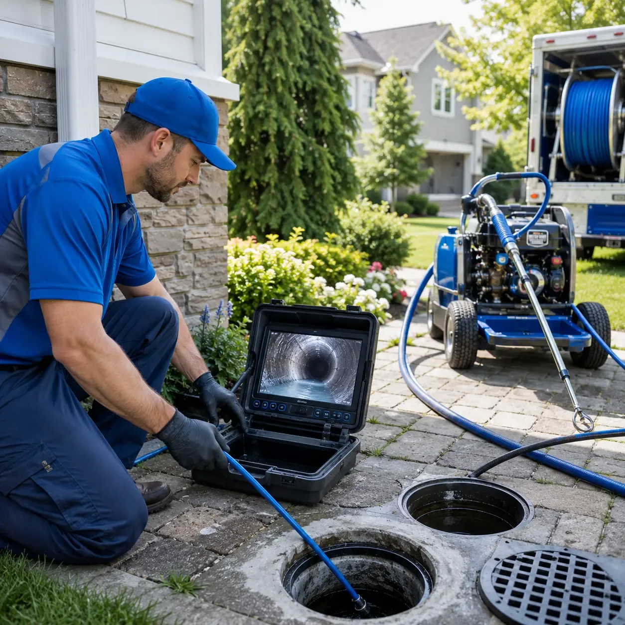 Outdoor drain cleaning professionals serving Thebes, IL