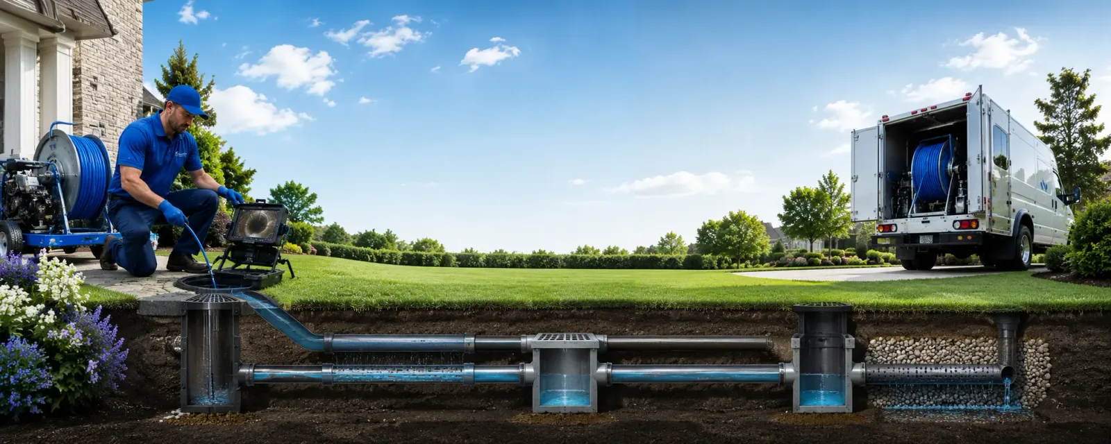 Outdoor drain cleaning information for Thebes, IL